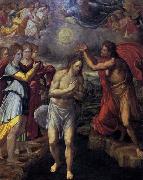 Juan Fernandez de Navarrete Baptism of Christ c oil painting on canvas